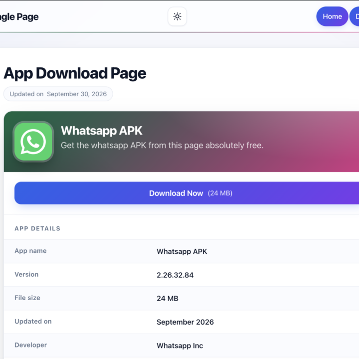 Single Page Responsive WordPress Theme